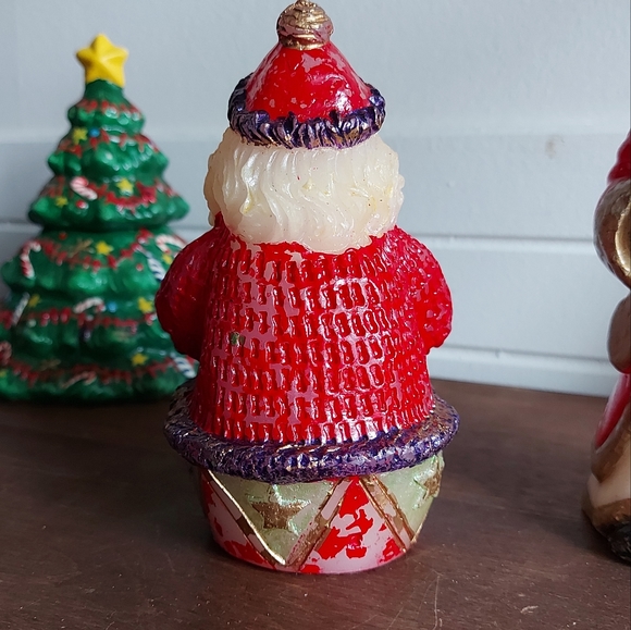 Two vintage Santa candles - Picture 10 of 15